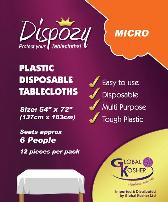 12 Dispozy Micro Tablecloths