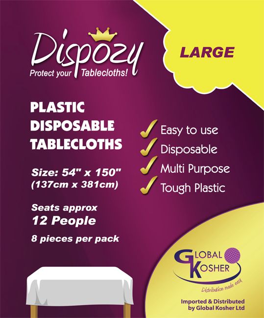 8 Dispozy Large Tablecloths