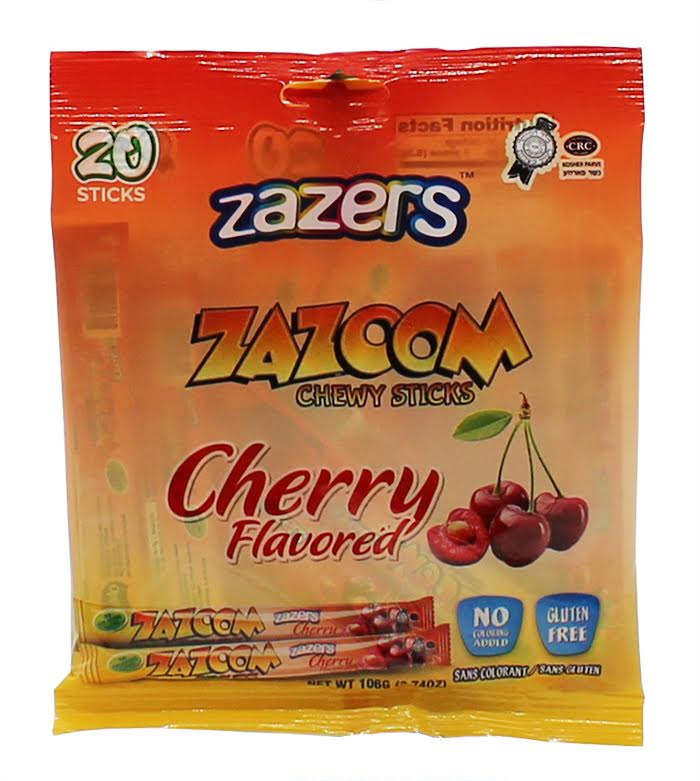 Zazers Zazoom Cherry Chewy Sticks