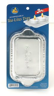 3 Disposable Tealight Trays