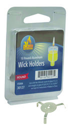 10 Round Aluminium Wick Holders