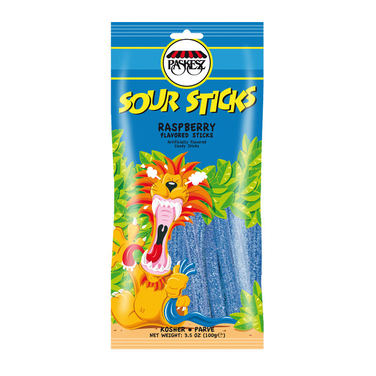Paskesz Raspberry Sour Sticks