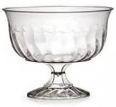 6 Clear Ice Cream Cups
