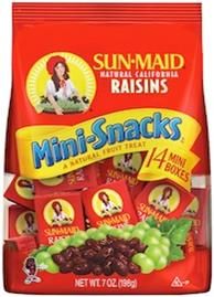 Sunmaid Mini Raisins Bag (18 pieces)