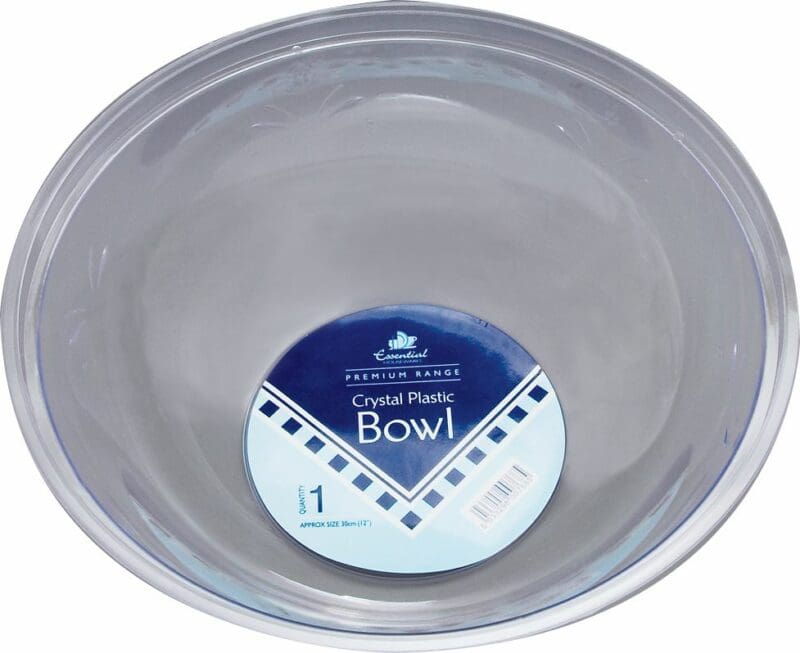 Round Clear Large 12" Bowl