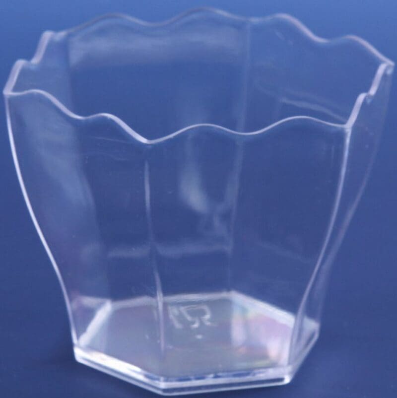 12 Royal Petite Scalloped Octagonal Miniature Cups