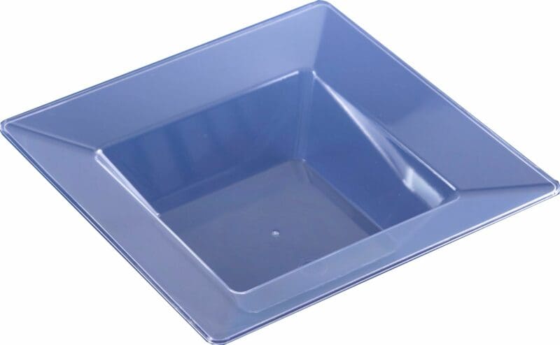 10 Small 5 Oz Square Clear Dessert Bowls
