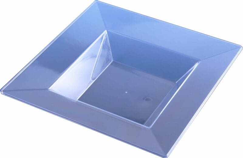 10 Large 12 Oz Square Clear Soup Bowls