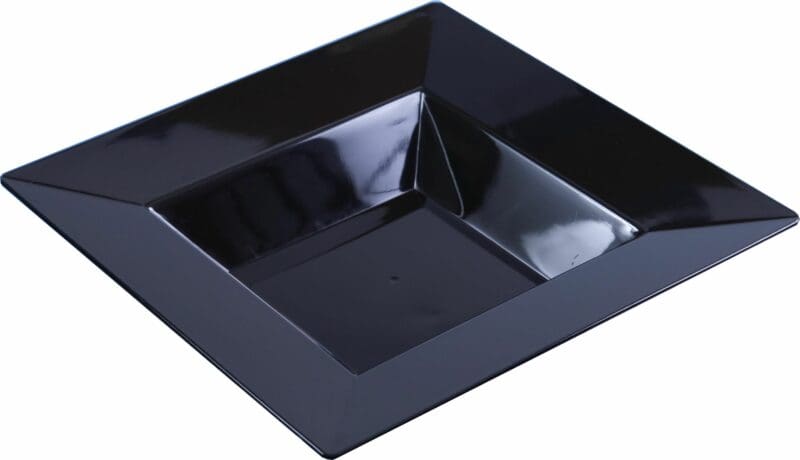 10 Large 12 Oz Square Black Soup Bowls