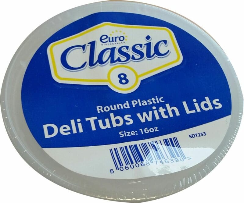 8 x 16 oz Microwave Round Containers
