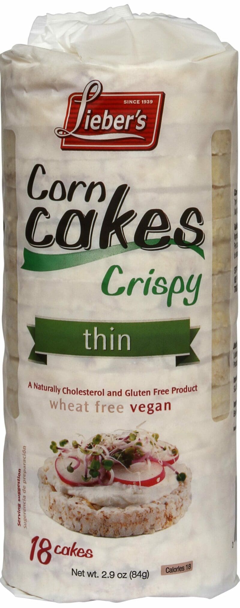 Liebers Thin Crispy Corn Cakes