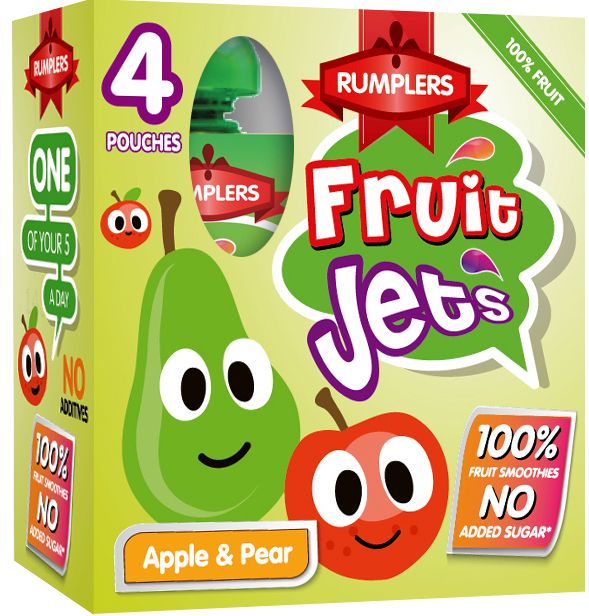 Rumplers Fruit Jet Apple & Pear Pouches