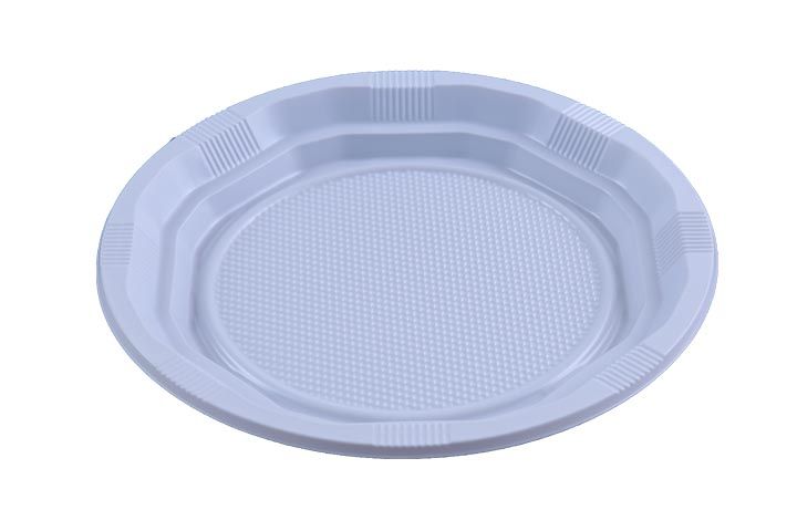 40 Large 9inch Classic White Plastic Plates