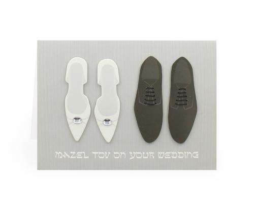 Mazel Tov Shoes Wedding Card