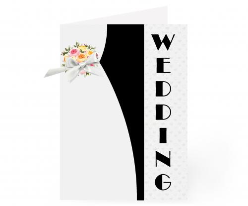 Mazel Tov Flower Wedding Card