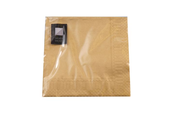 20 3ply Gold Napkins