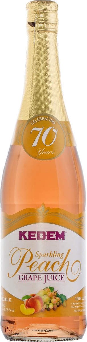 Kedem Sparkling Peach Grape Juice