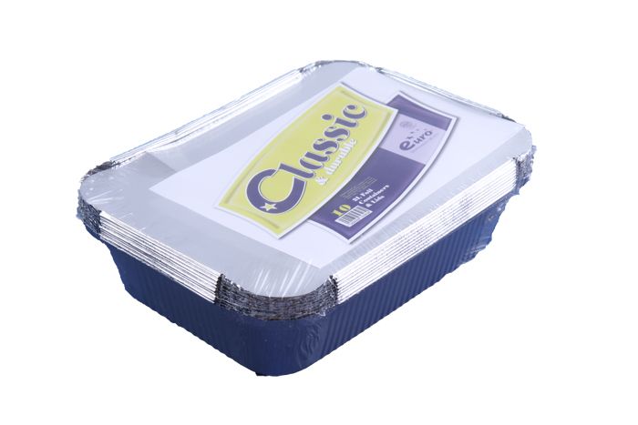 10 x 2 Litre Foil Containers (NO LIDS)