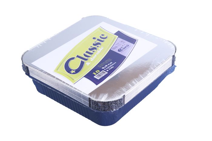 10 x 9x9 Foil Containers (NO LIDS)