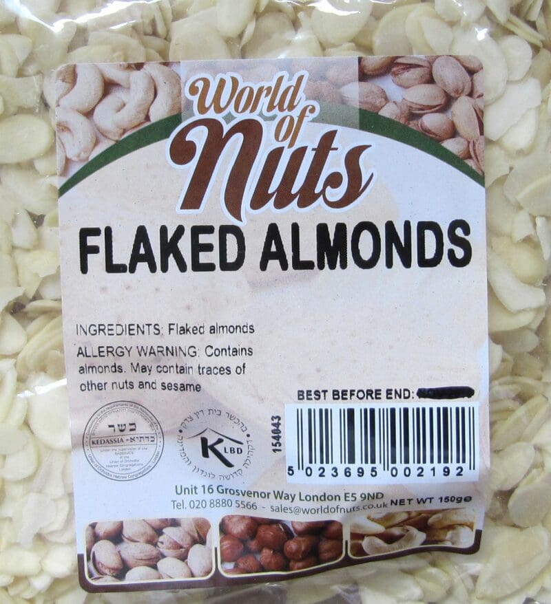World of Nuts Flaked Almonds