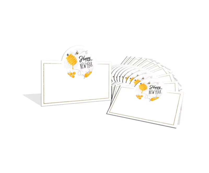 12 New Year Honey Table Seating Cards