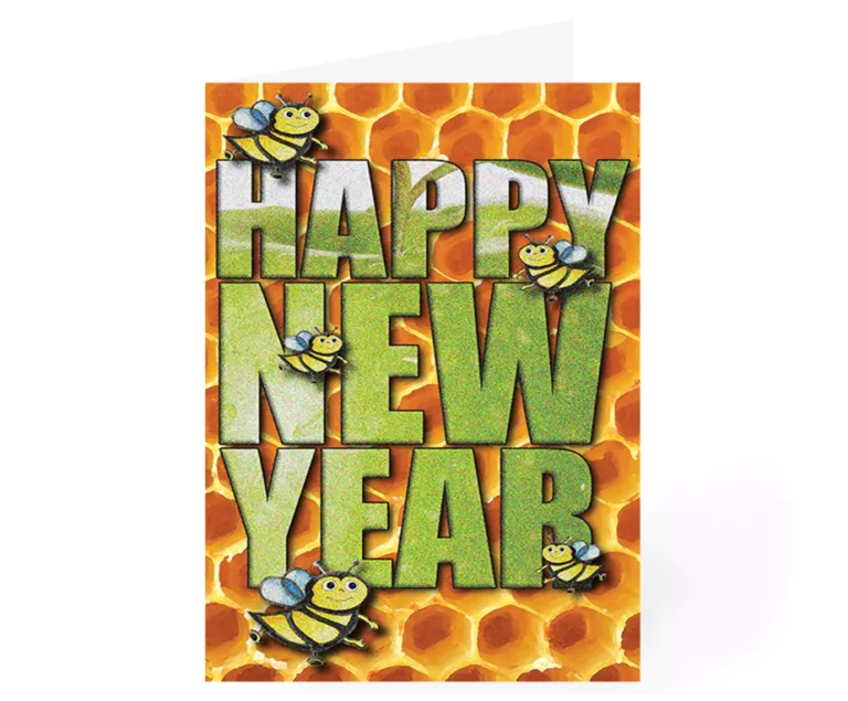 Shana Tova Pack 5 Bee Cards