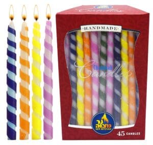 Ner Mitzvah Spiral Chanukah Menorah Candles
