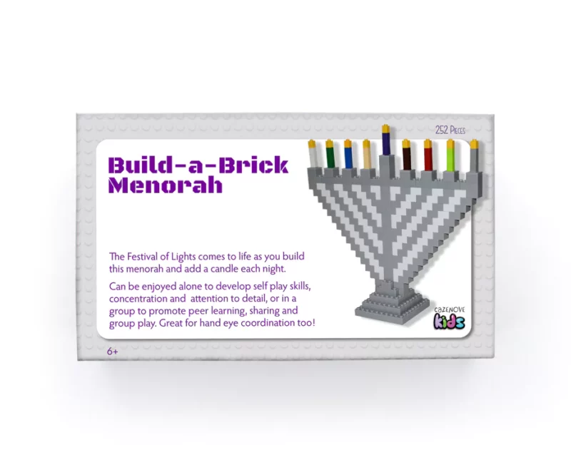 Build a Brick Lego Styled Menorah