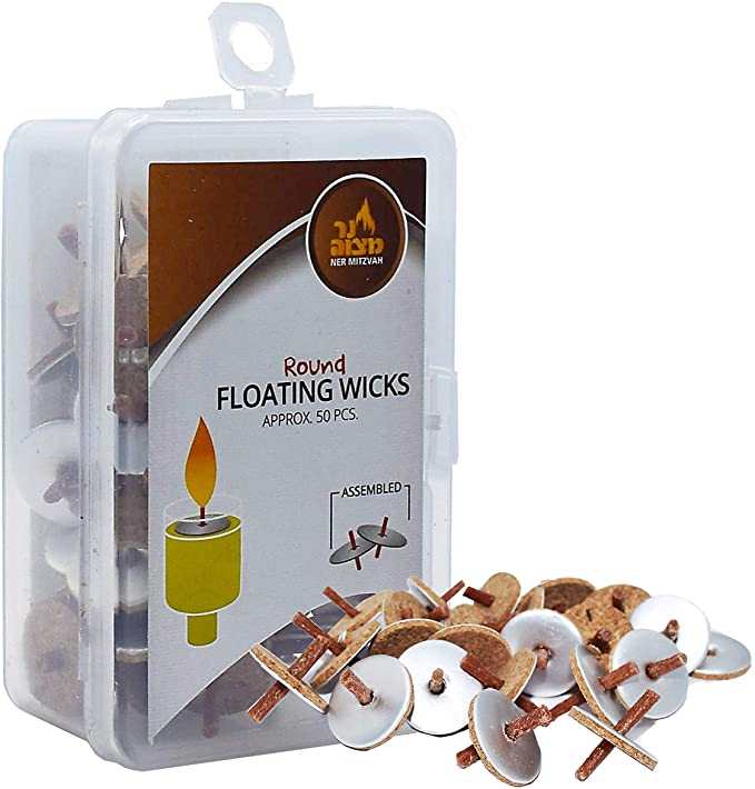 50 Standard Round Floating Wicks Ready Assembled