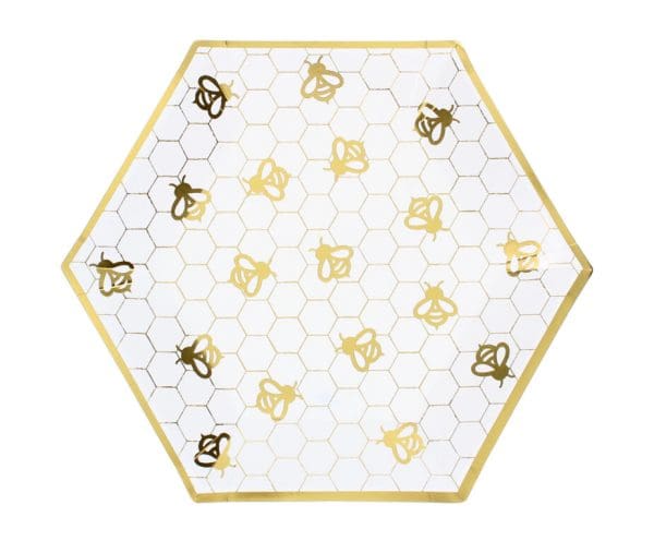 10 Rosh Hashanah Bee 10.5" Paper Plate