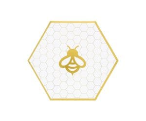 10 Rosh Hashanah Bee 7.5" Paper Plate