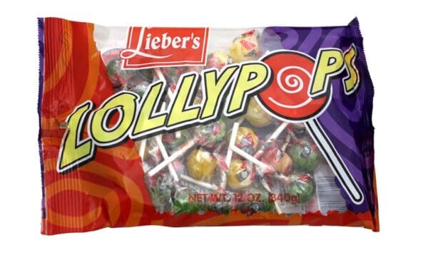 Liebers Large Pack Multi Color Ball Passover Lollypop