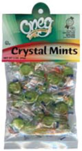 Oneg Passover Crystal Mint Candies